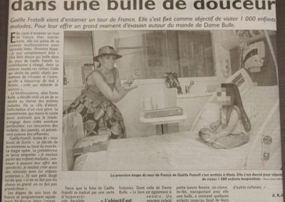 gaelle fratelli - dame bulle - republicain lorrain -enfants hospitalises metz -linattendue
