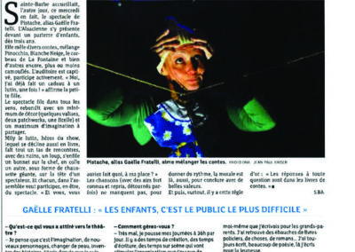 gaelle fratelli - mily la lutine - linattendue- spectacle - selestat